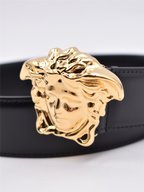 Cintos Ceinture Medusa Versace Preto Homme