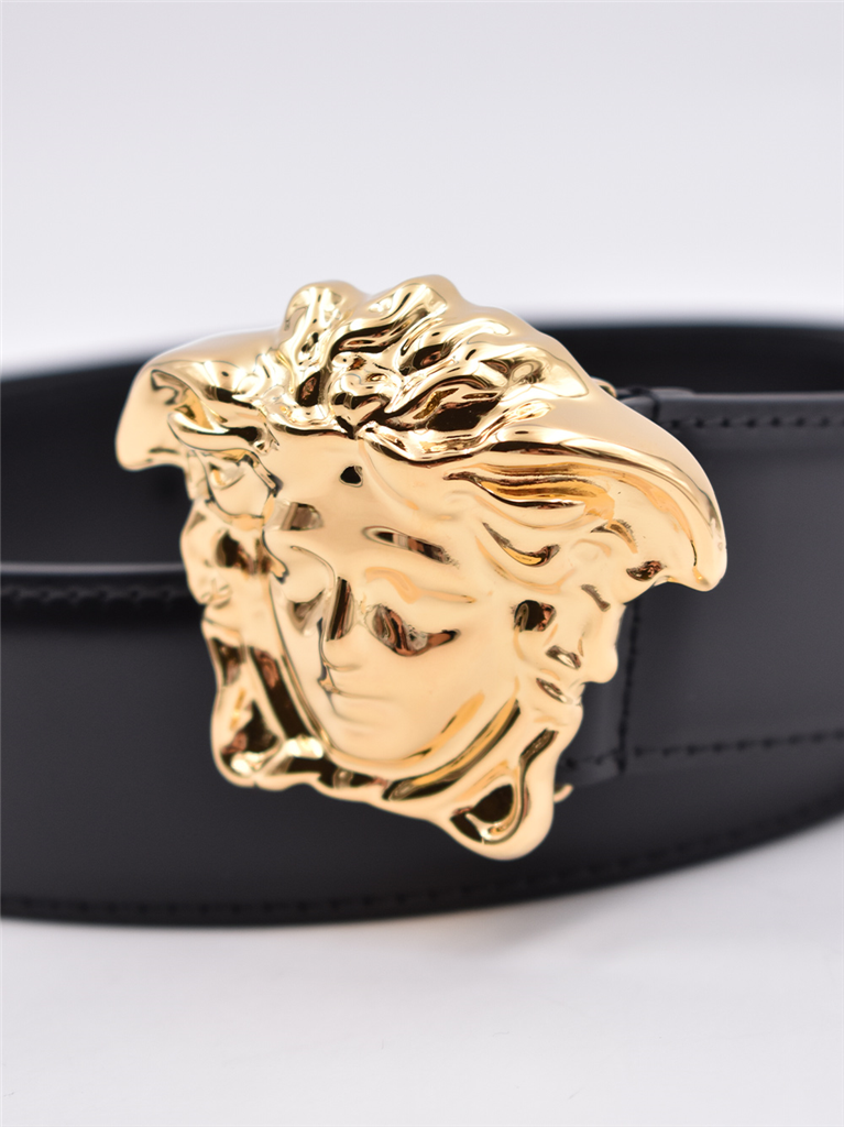Cintos Ceinture Medusa Versace Preto Homme
