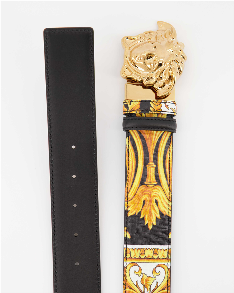 Cintos Ceinture Medusa Versace Preto Homme