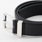Belts Grained leather belt Dior Black Man