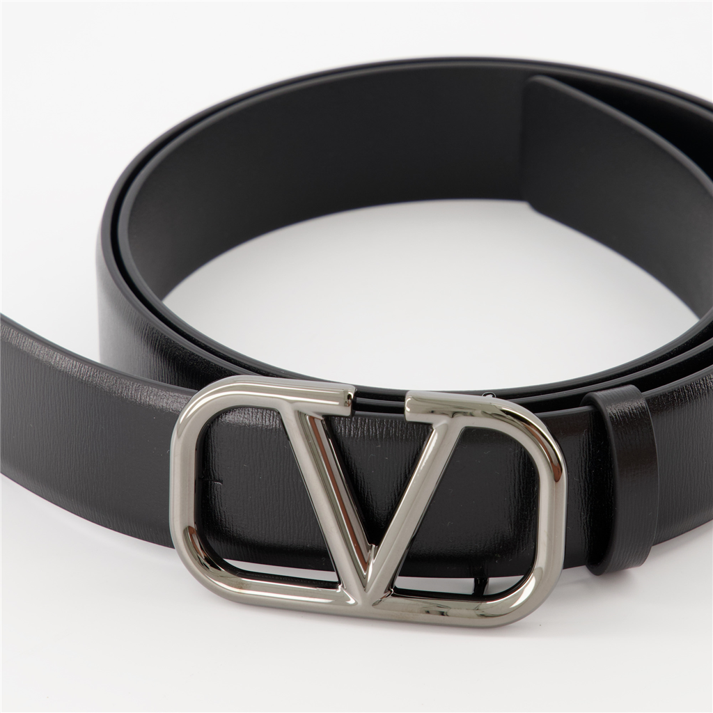 Cintos Ceinture VLogo Valentino Garavani Preto Homme