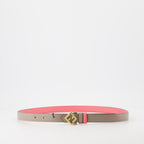 Ceinture réversible FF noir beige