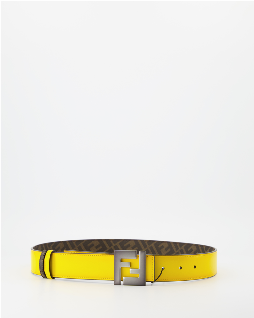 Cintos Ceinture réversible Fendi Amarelo Homme