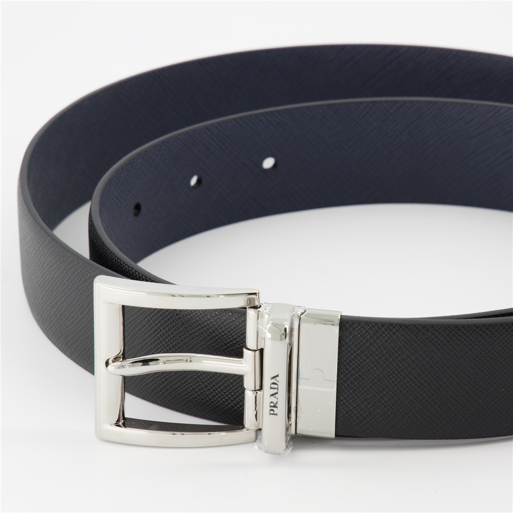Ceintures Ceinture reversible Prada Noir Homme