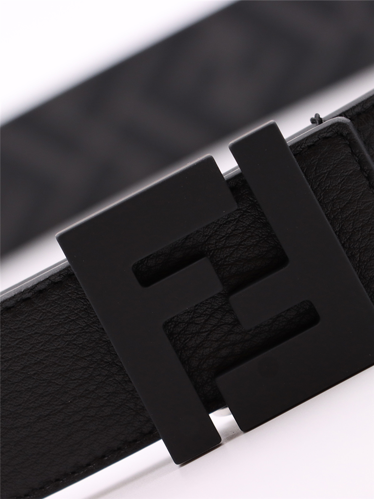 Ceintures Ceinture réversible Fendi Noir Homme