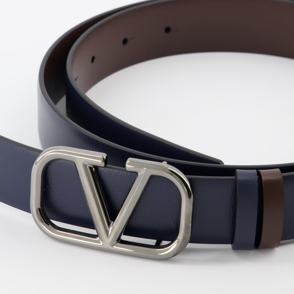 Cintos Ceinture réversible VLogo Valentino Garavani Azul Homme