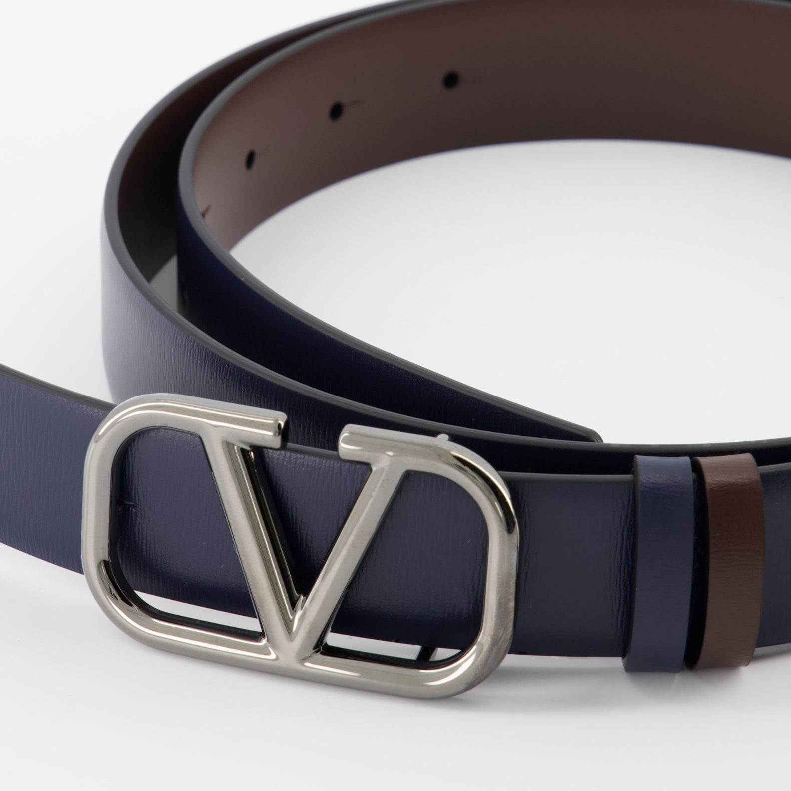 Cintos Ceinture réversible VLogo Valentino Garavani Azul Homme
