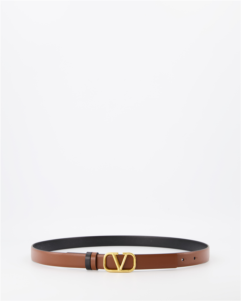 Cintos Ceinture réversible VLogo Valentino Garavani Marrom Femme