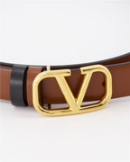 Cintos Ceinture réversible VLogo Valentino Garavani Marrom Femme