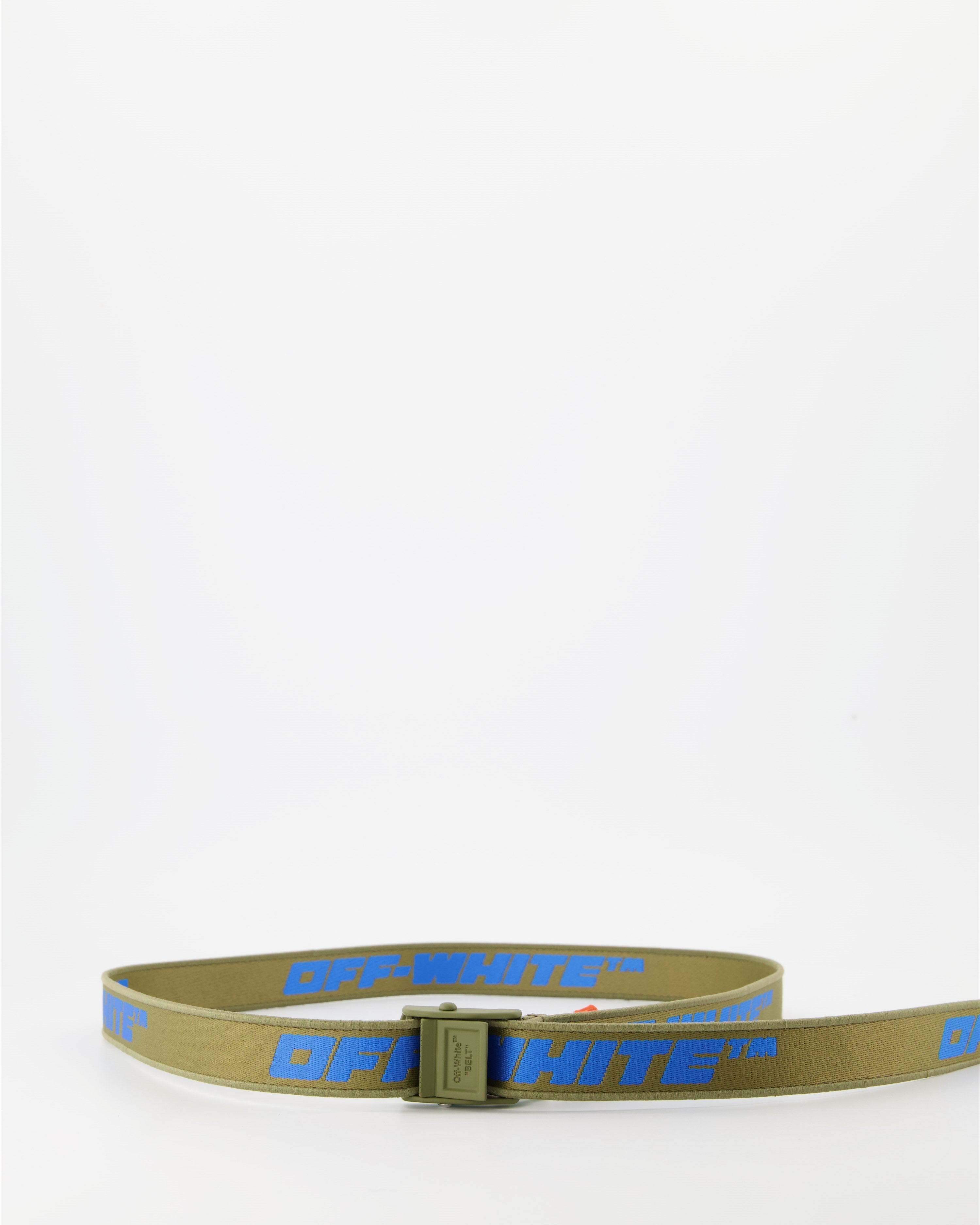 Cintos Ceinture Tape Industrial Off-White Verde Homme