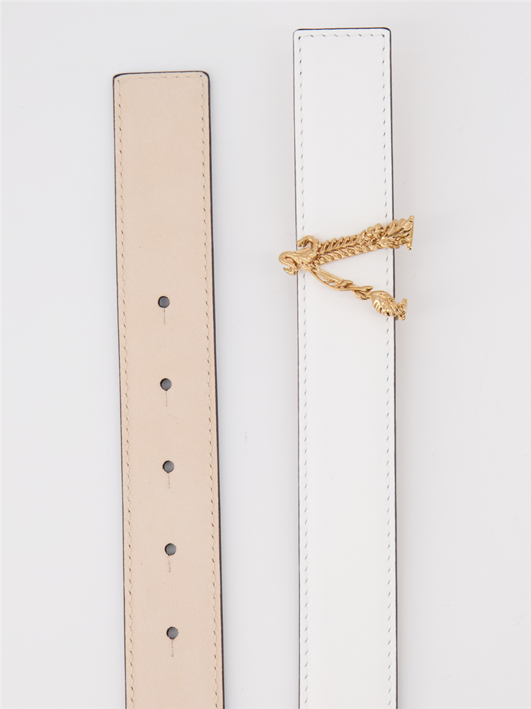 Cintos Ceinture Virtus Versace Branco Femme
