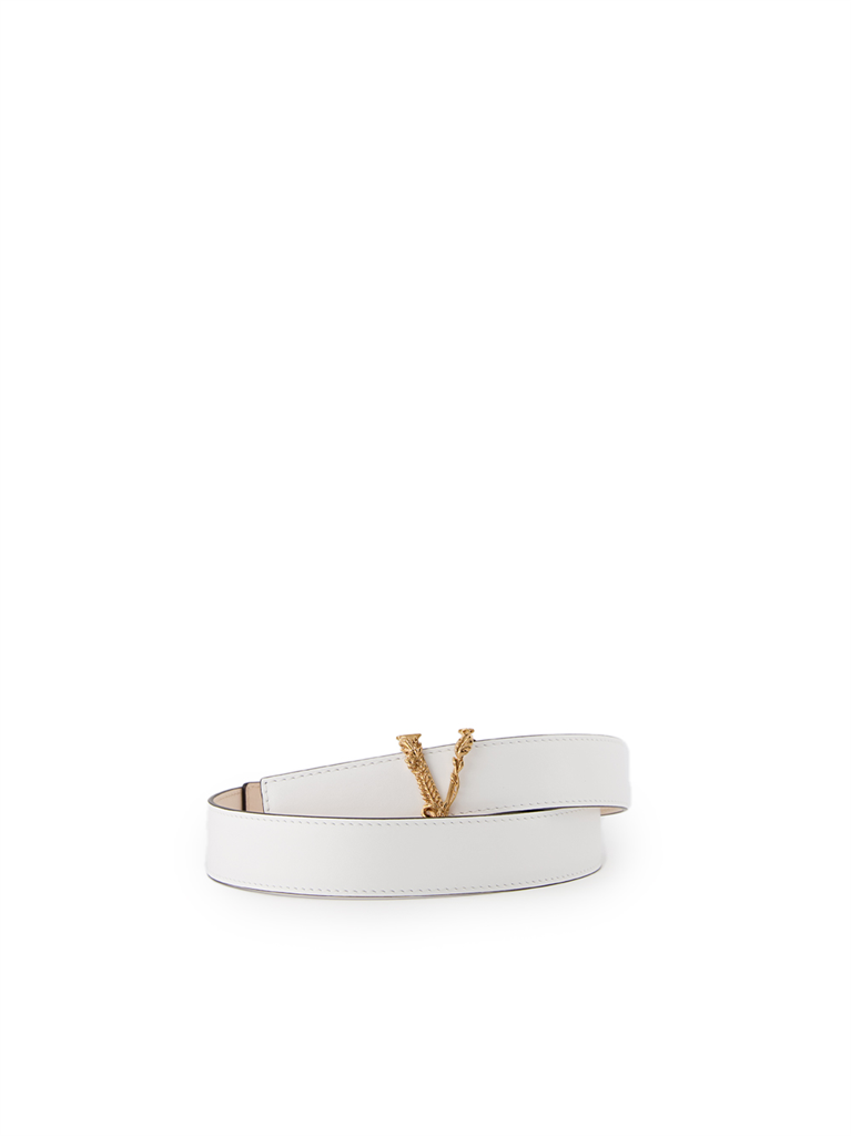 Cintos Ceinture Virtus Versace Branco Femme