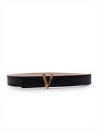 Cintos Ceinture Virtus Versace pour Femme Noir Versace Preto Femme