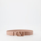 Ceinture VLogo beige rosé
