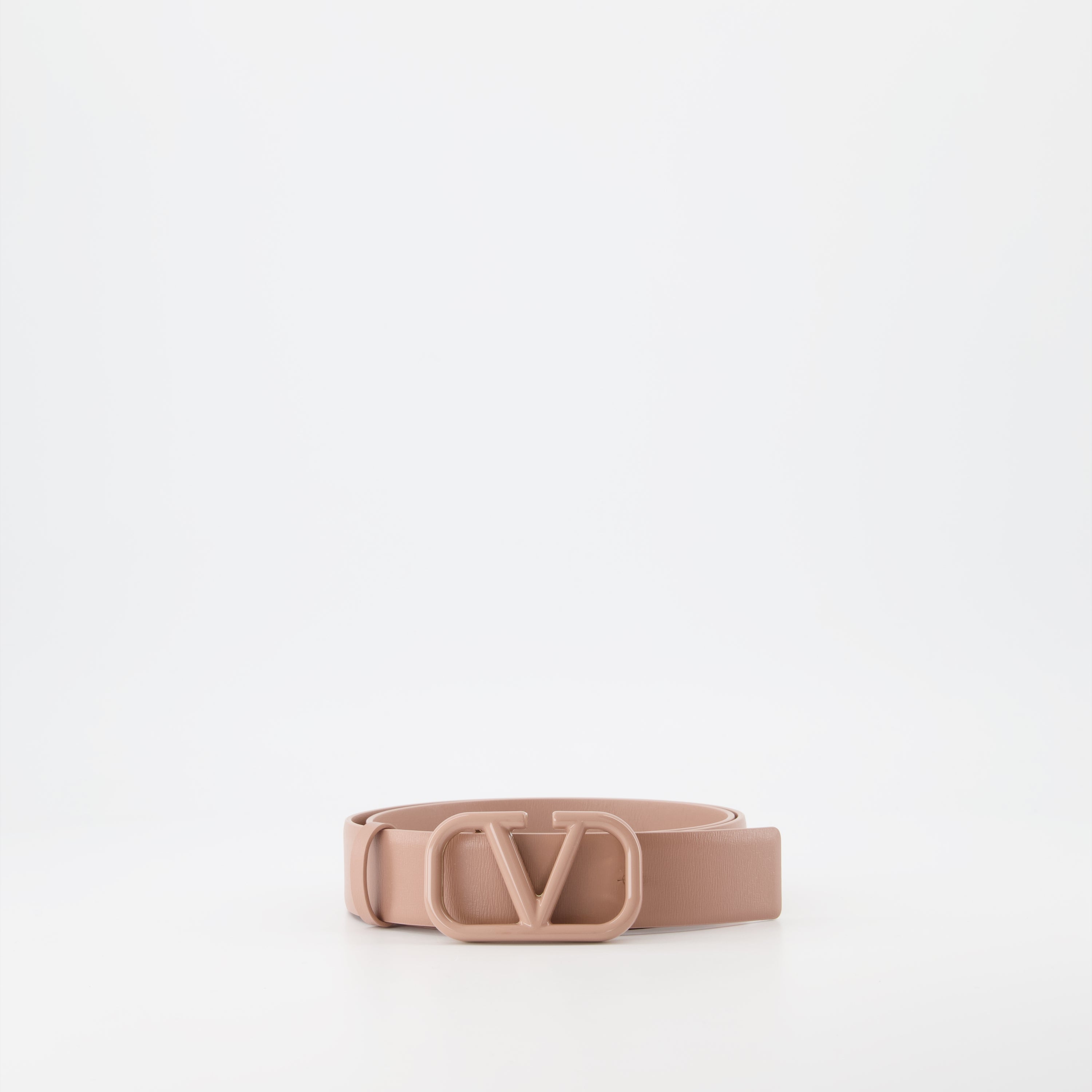 Ceinture VLogo beige rosé