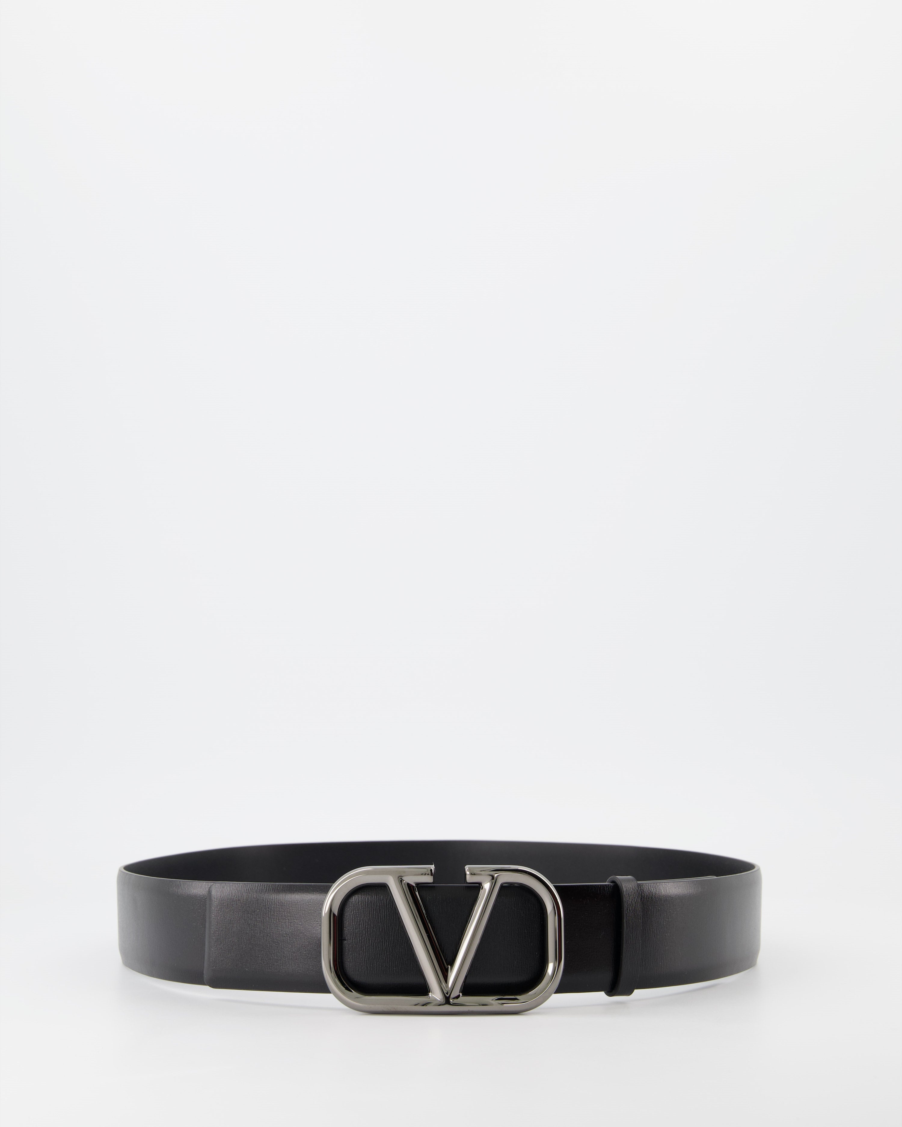 Cintos Ceinture VLogo Valentino Garavani Preto Homme
