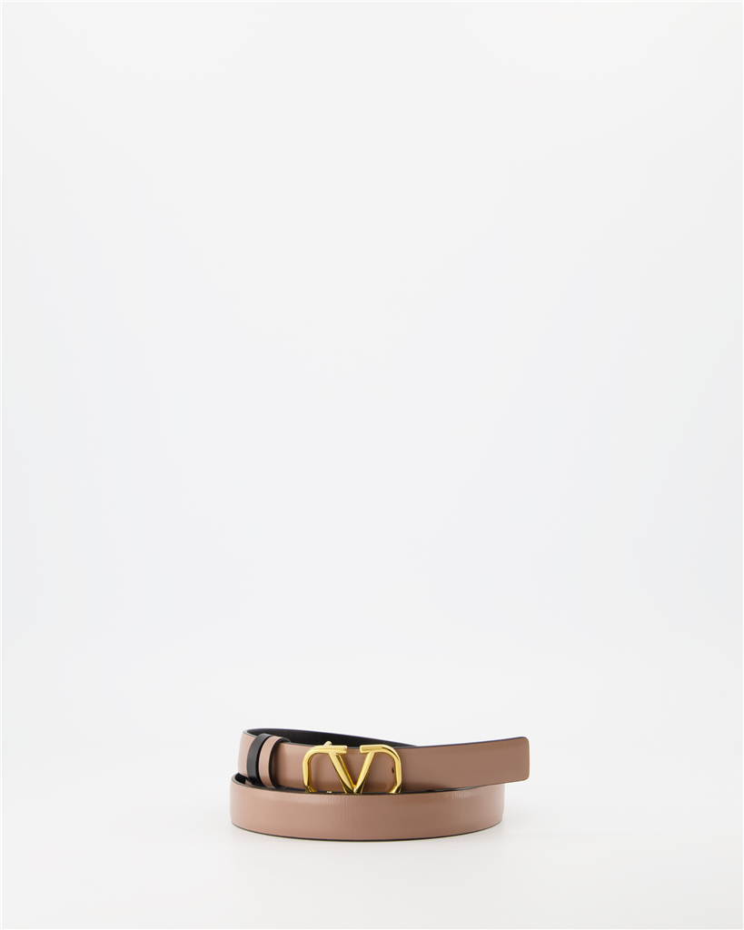 Cintos Ceinture VLogo réversible Valentino Garavani Marrom Femme