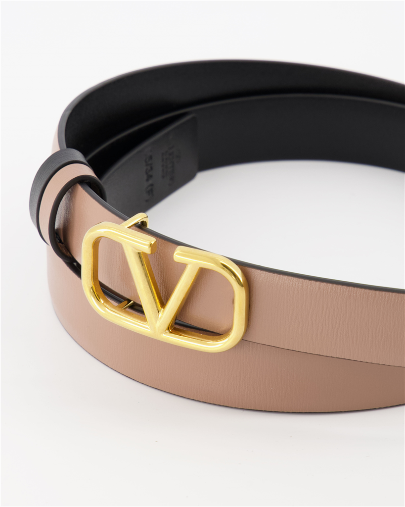 Cintos Ceinture VLogo réversible Valentino Garavani Marrom Femme