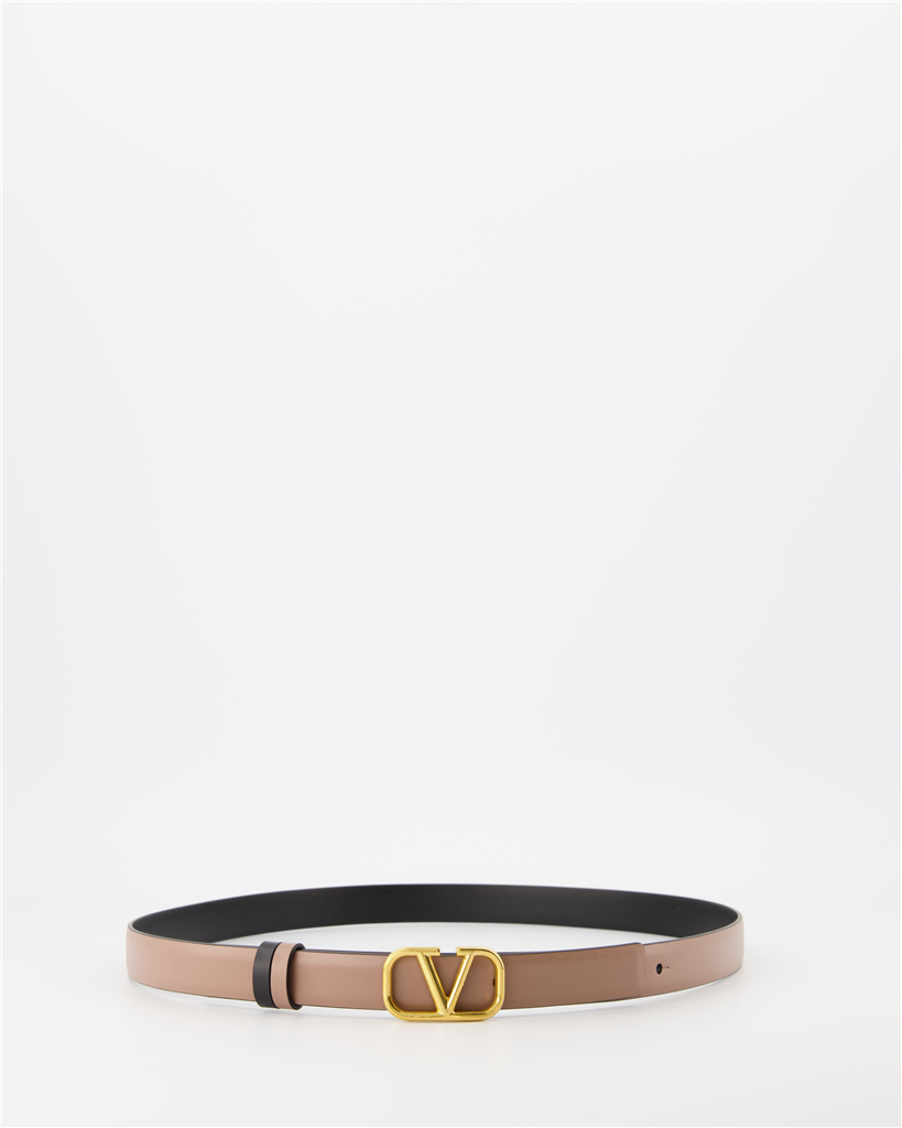 Cintos Ceinture VLogo réversible Valentino Garavani Marrom Femme