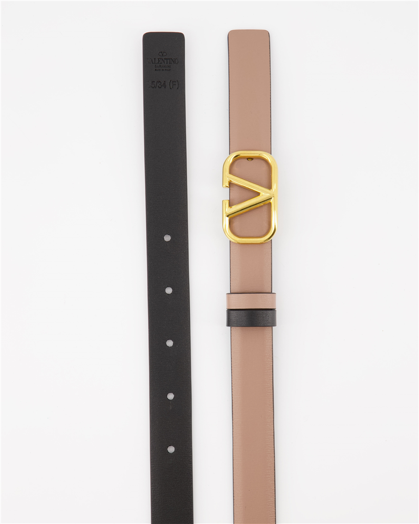 Cintos Ceinture VLogo réversible Valentino Garavani Marrom Femme