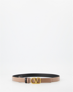 Cintos Ceinture VLogo réversible Valentino Garavani Marrom Femme