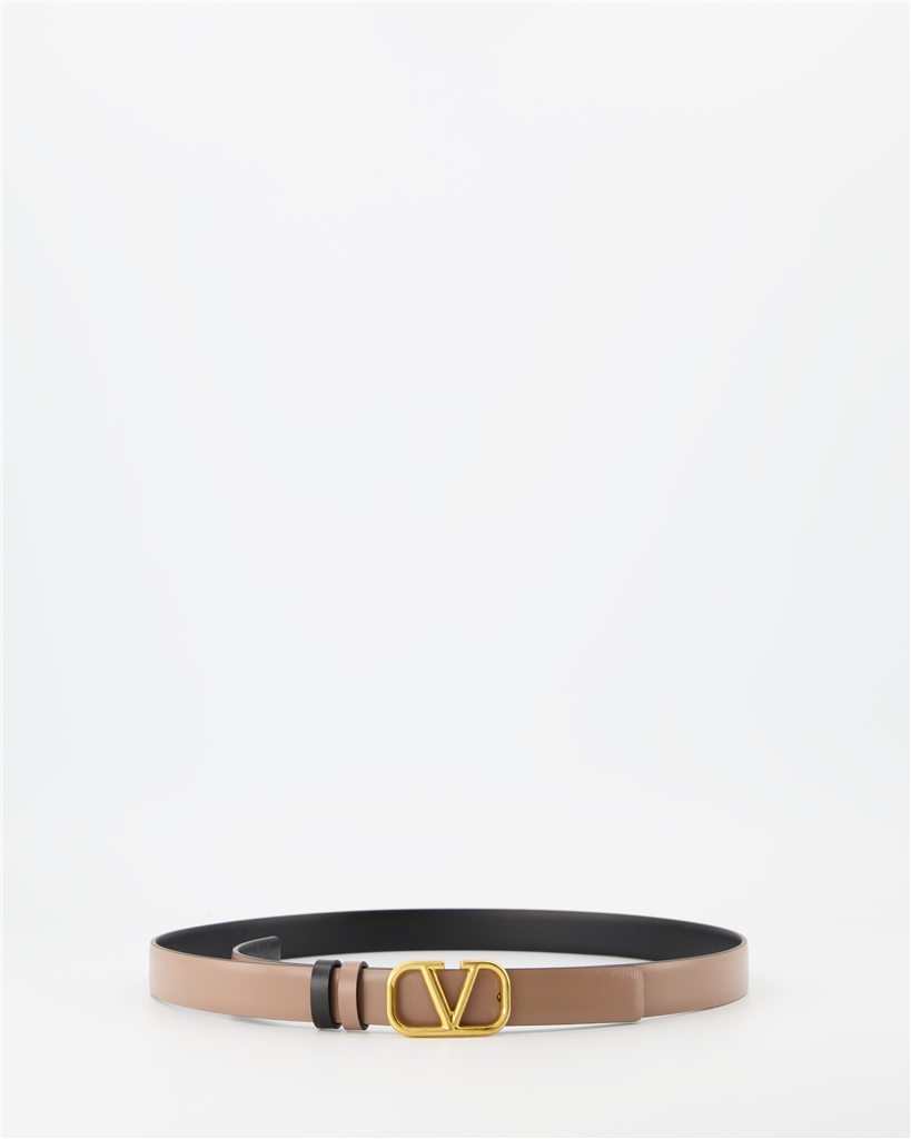 Cintos Ceinture VLogo réversible Valentino Garavani Marrom Femme