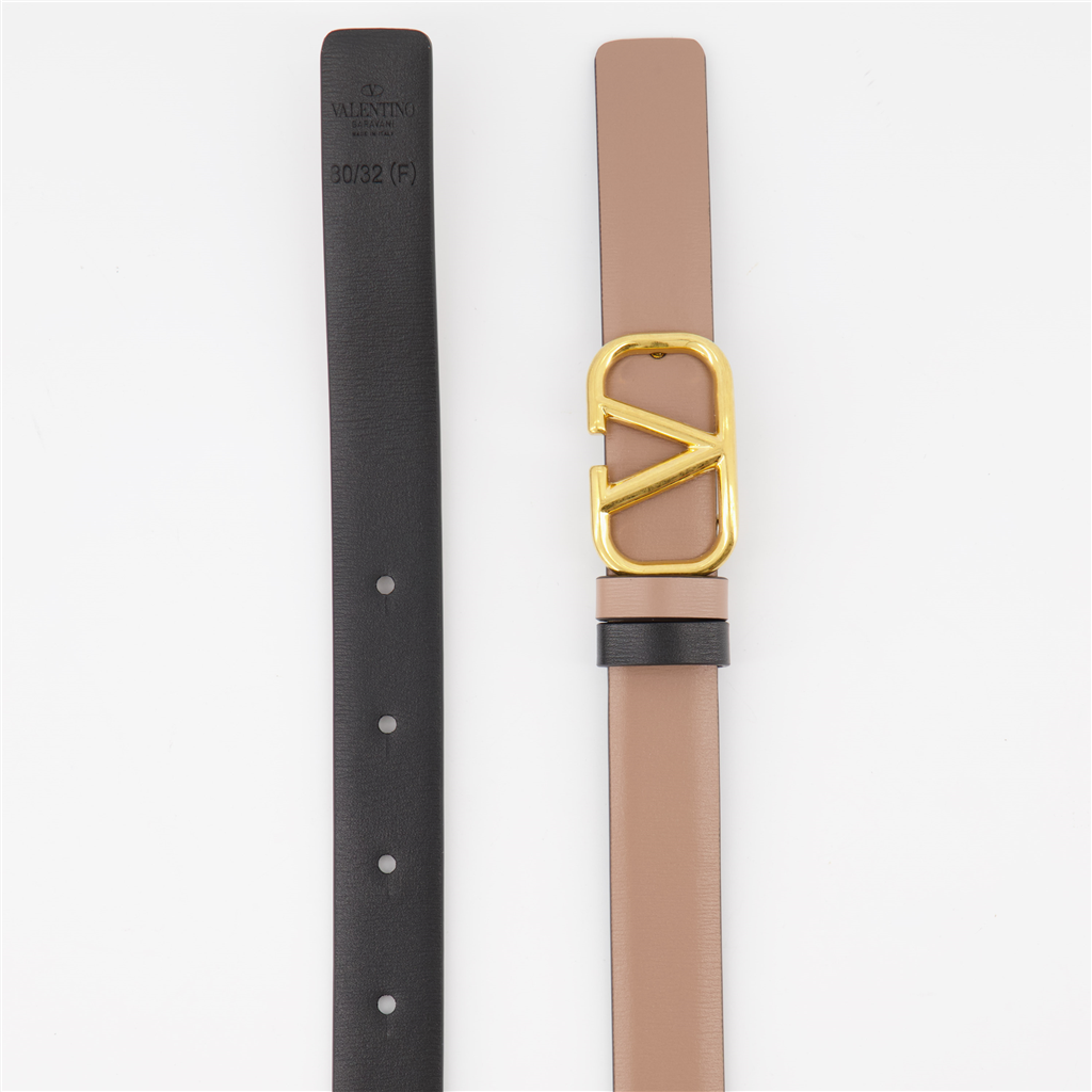 Cintos Ceinture VLogo réversible Valentino Garavani Marrom Femme