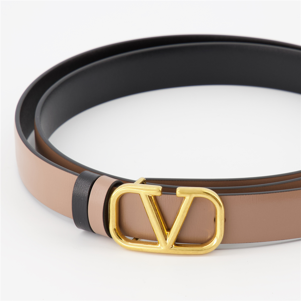 Cintos Ceinture VLogo réversible Valentino Garavani Marrom Femme