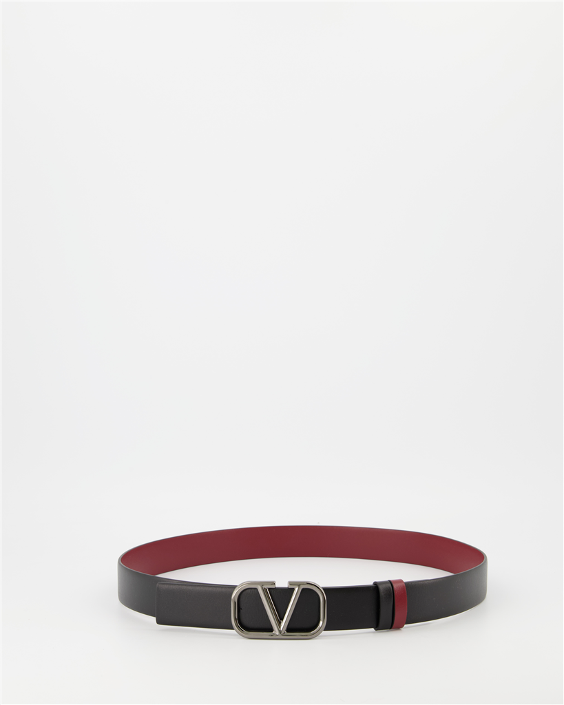 Cintos Ceinture VLogo réversible Valentino Garavani Preto Homme