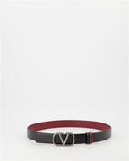 Cintos Ceinture VLogo réversible Valentino Garavani Preto Homme