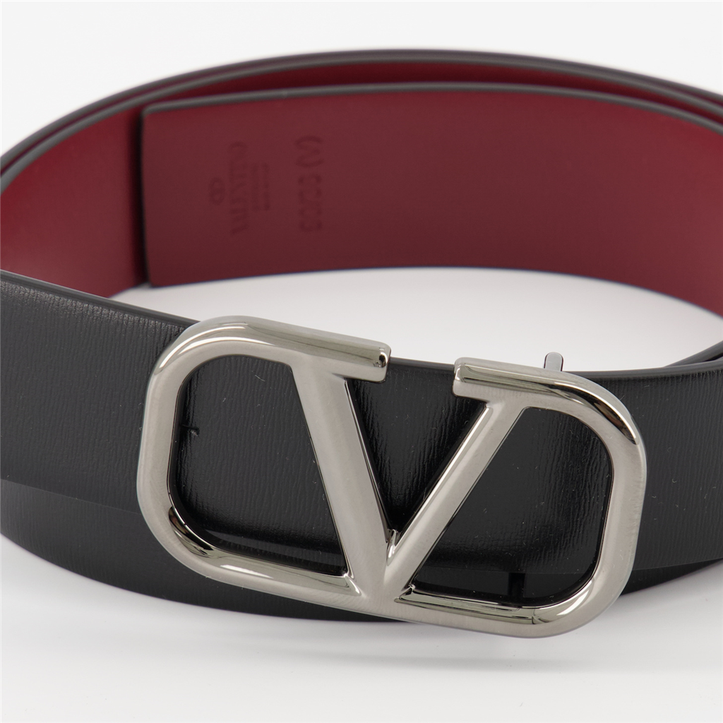 Cintos Ceinture VLogo réversible Valentino Garavani Preto Homme