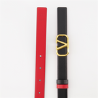 Cintos Ceinture VLogo réversible Valentino Garavani Preto Femme