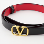 Cintos Ceinture VLogo réversible Valentino Garavani Preto Femme