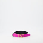 Cintos Ceinture VLogo réversible Valentino Garavani Rosa Femme