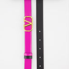 Cintos Ceinture VLogo réversible Valentino Garavani Rosa Femme