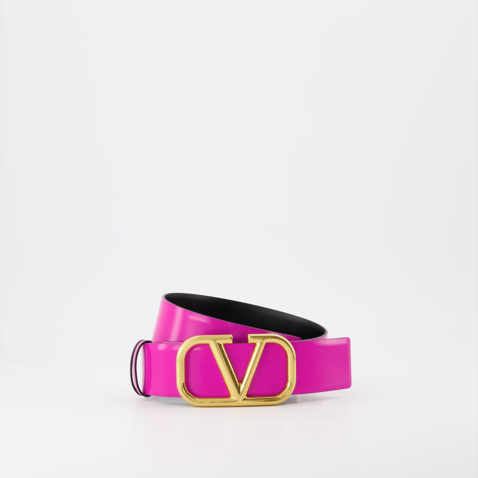 Cintos Ceinture VLogo réversible Valentino Garavani Rosa Femme