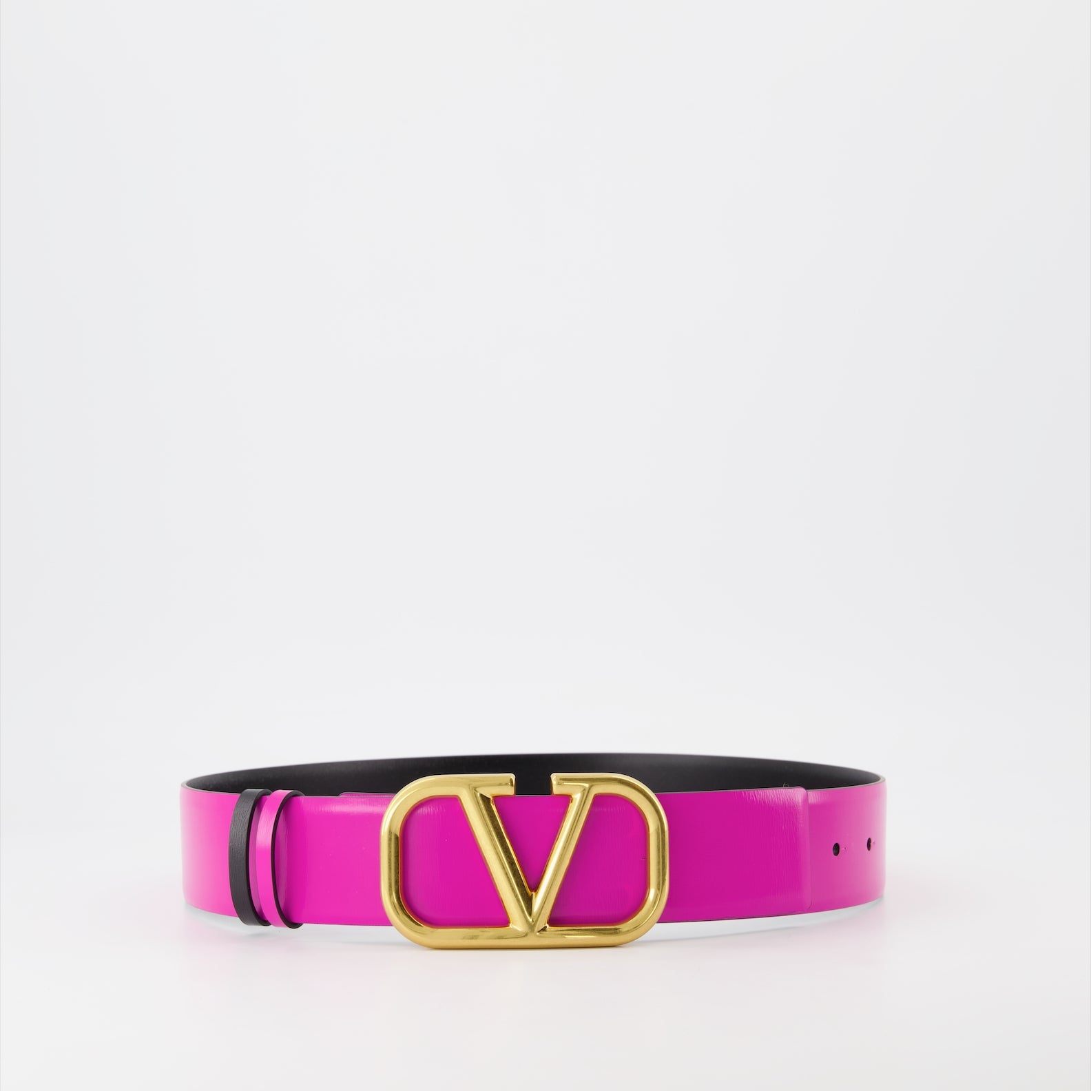 Cintos Ceinture VLogo réversible Valentino Garavani Rosa Femme
