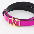 Cintos Ceinture VLogo réversible Valentino Garavani Rosa Femme