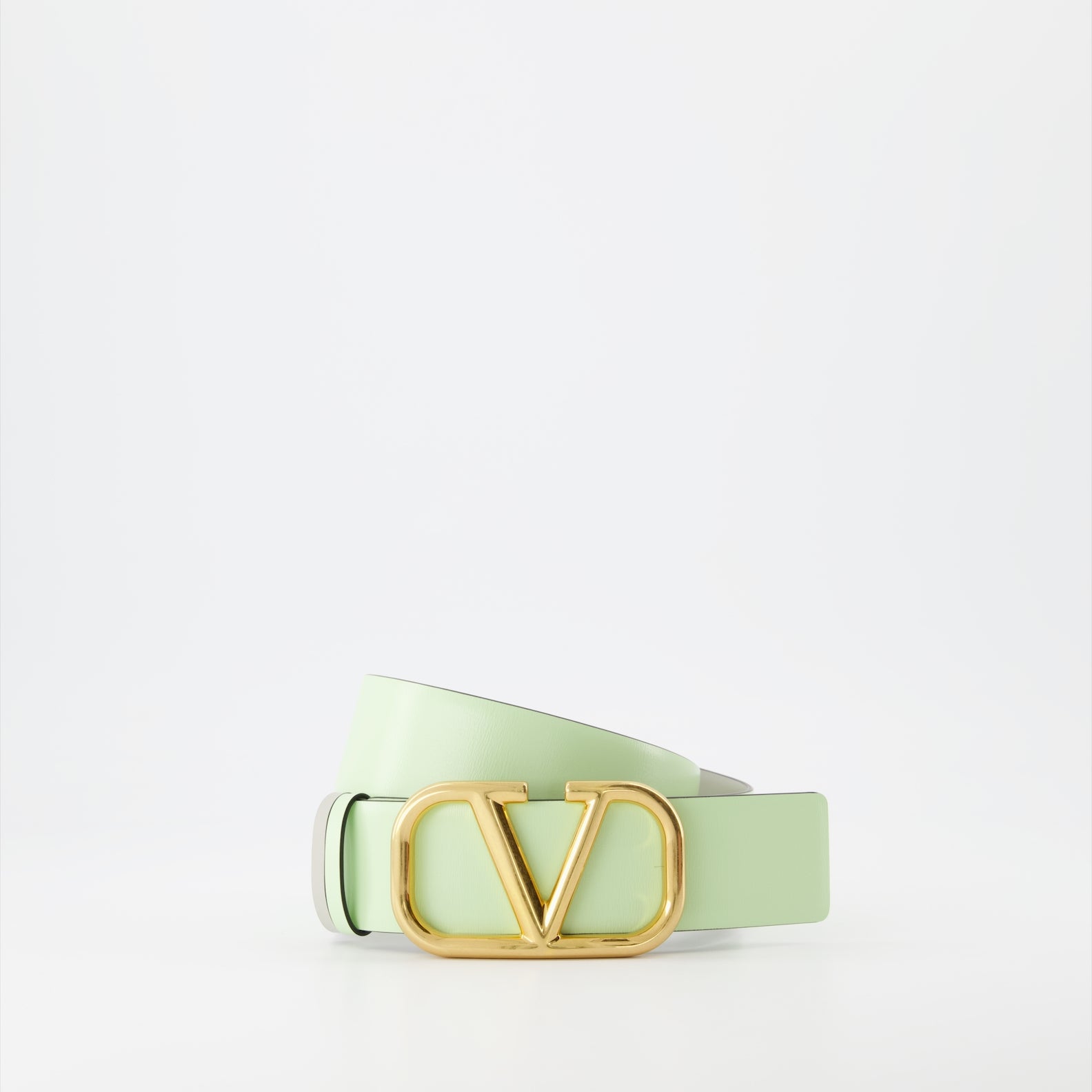 Cintos Ceinture VLogo réversible Valentino Garavani Verde Femme