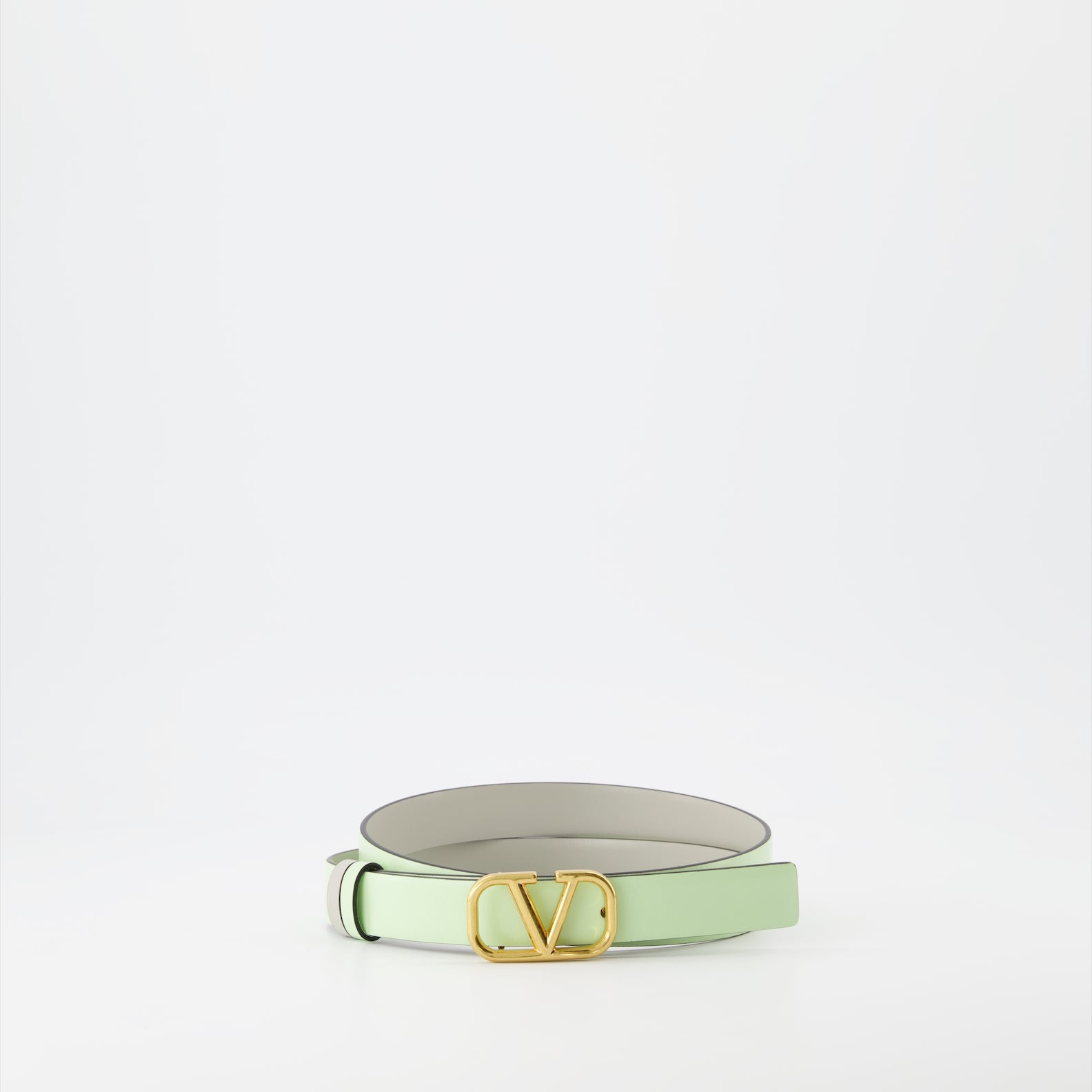 Cintos Ceinture VLogo réversible Valentino Garavani Verde Femme