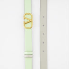 Cintos Ceinture VLogo réversible Valentino Garavani Verde Femme