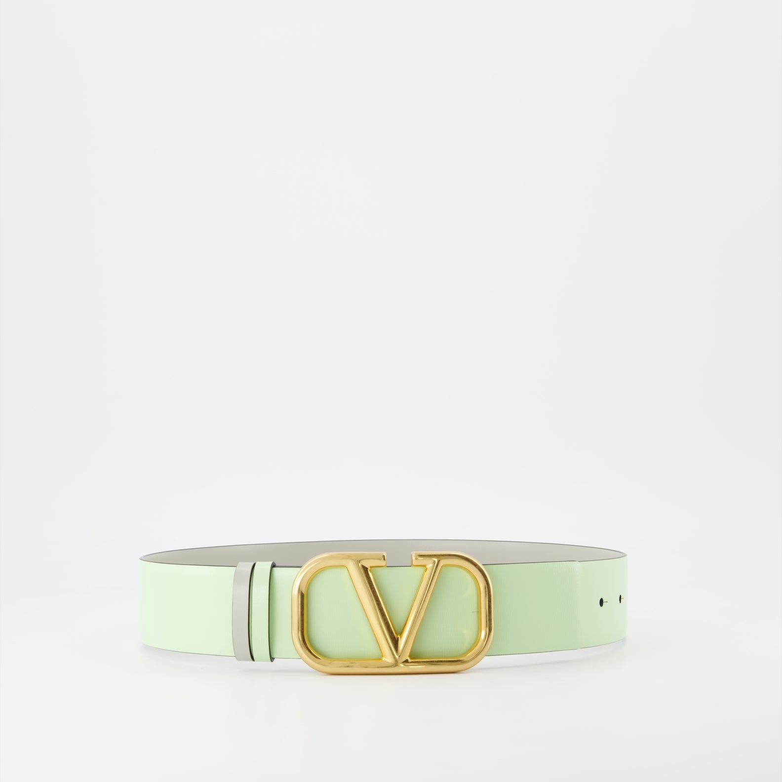Cintos Ceinture VLogo réversible Valentino Garavani Verde Femme
