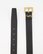 Cintos Ceinture YSL Saint Laurent Preto Homme