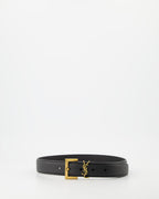 Cintos Ceinture YSL Saint Laurent Preto Homme