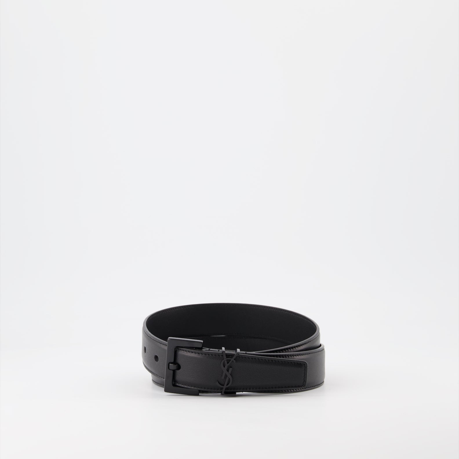 Cintos Ceinture YSL Saint Laurent Preto Homme