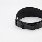 Cintos Ceinture YSL Saint Laurent Preto Homme