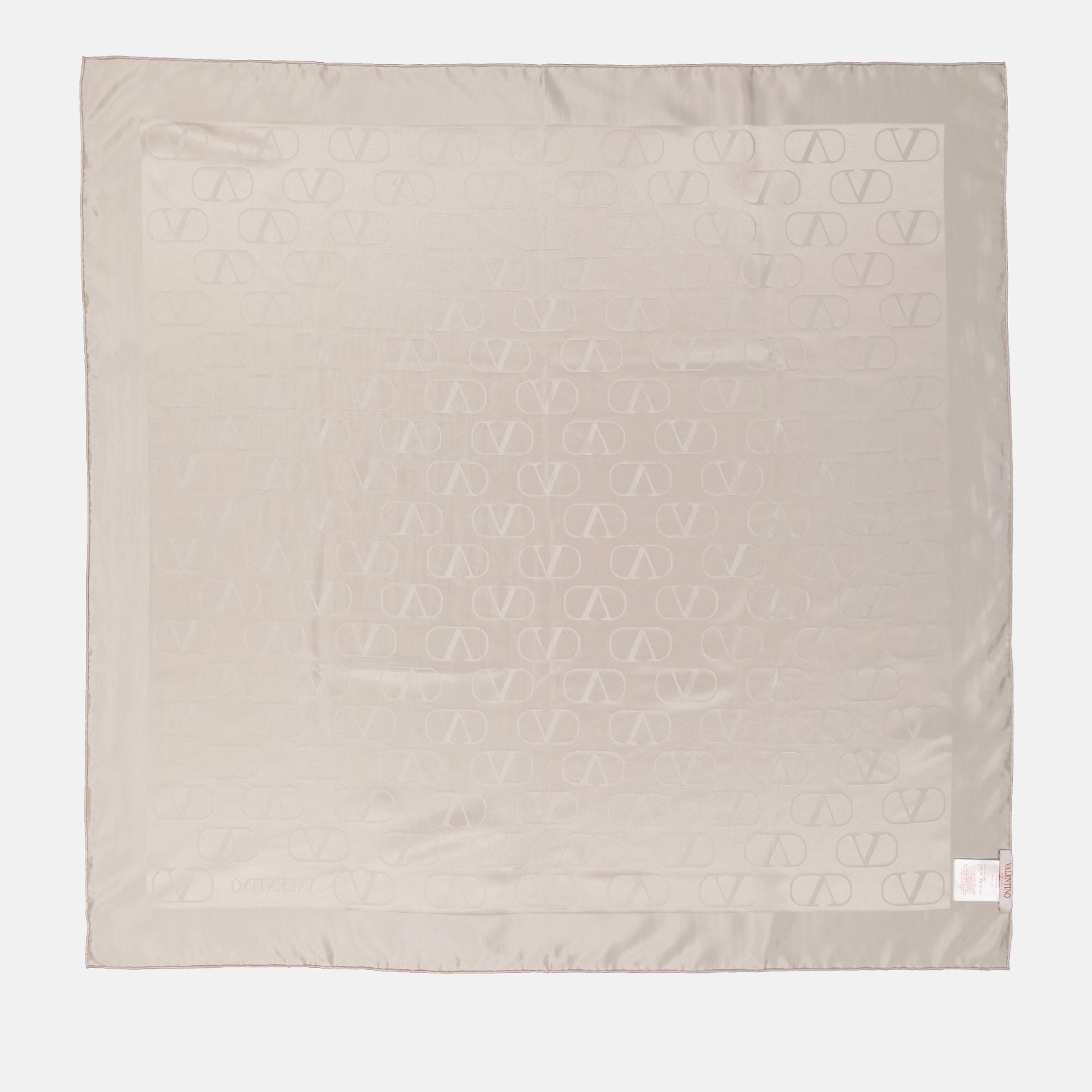 Lenços e luvas Châle en soie VLogo Signature Valentino Garavani Bege Femme