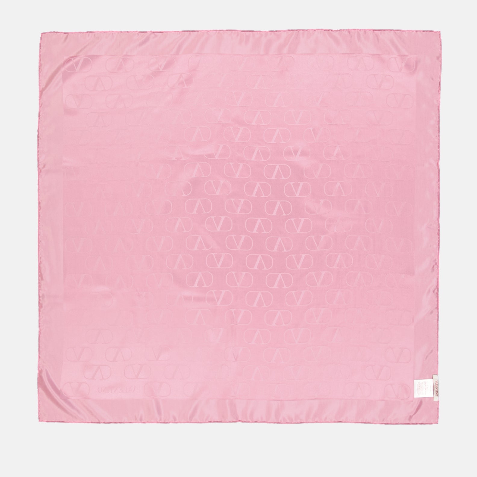 Lenços e luvas Châle en soie VLogo Signature Valentino Garavani Rosa Femme