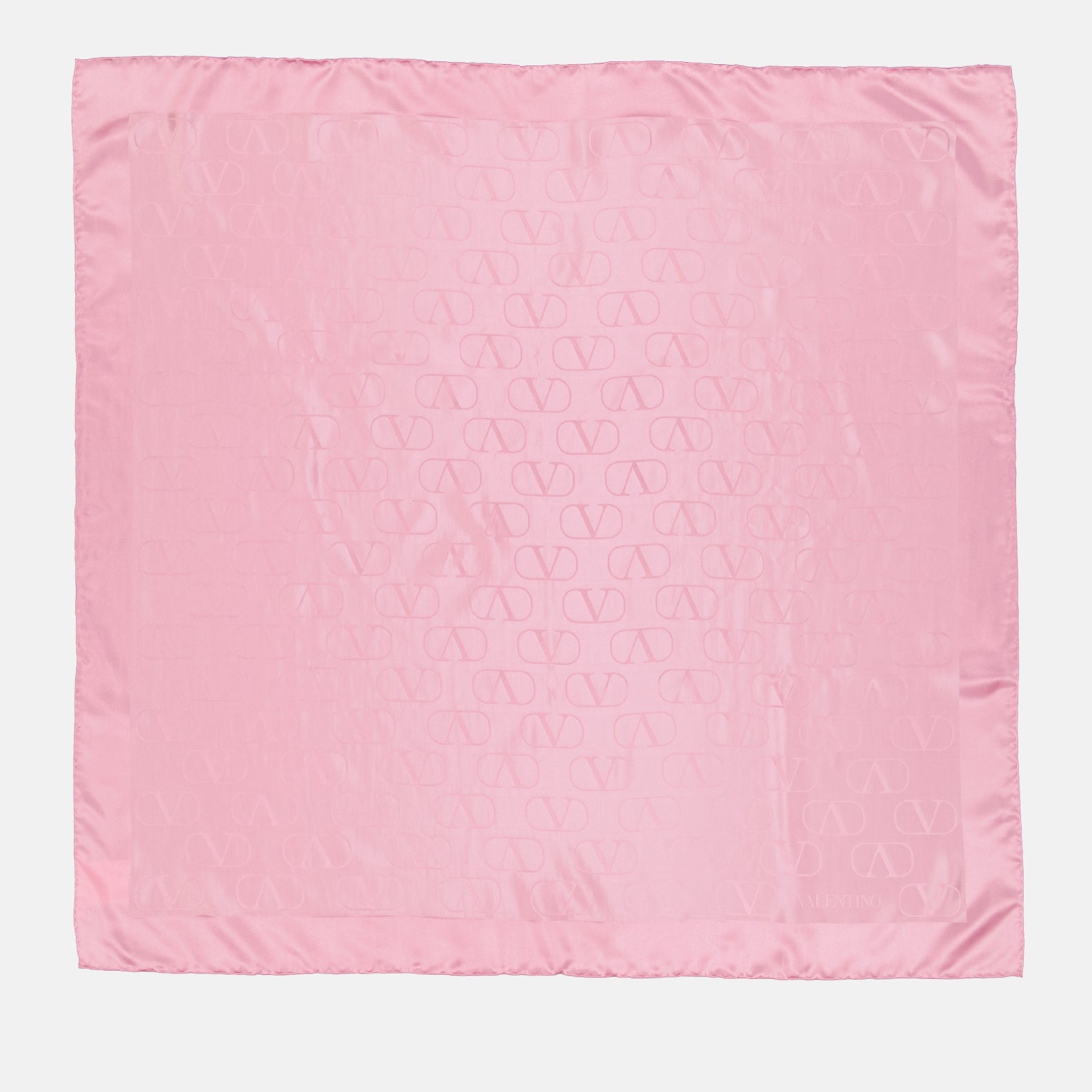 Lenços e luvas Châle en soie VLogo Signature Valentino Garavani Rosa Femme