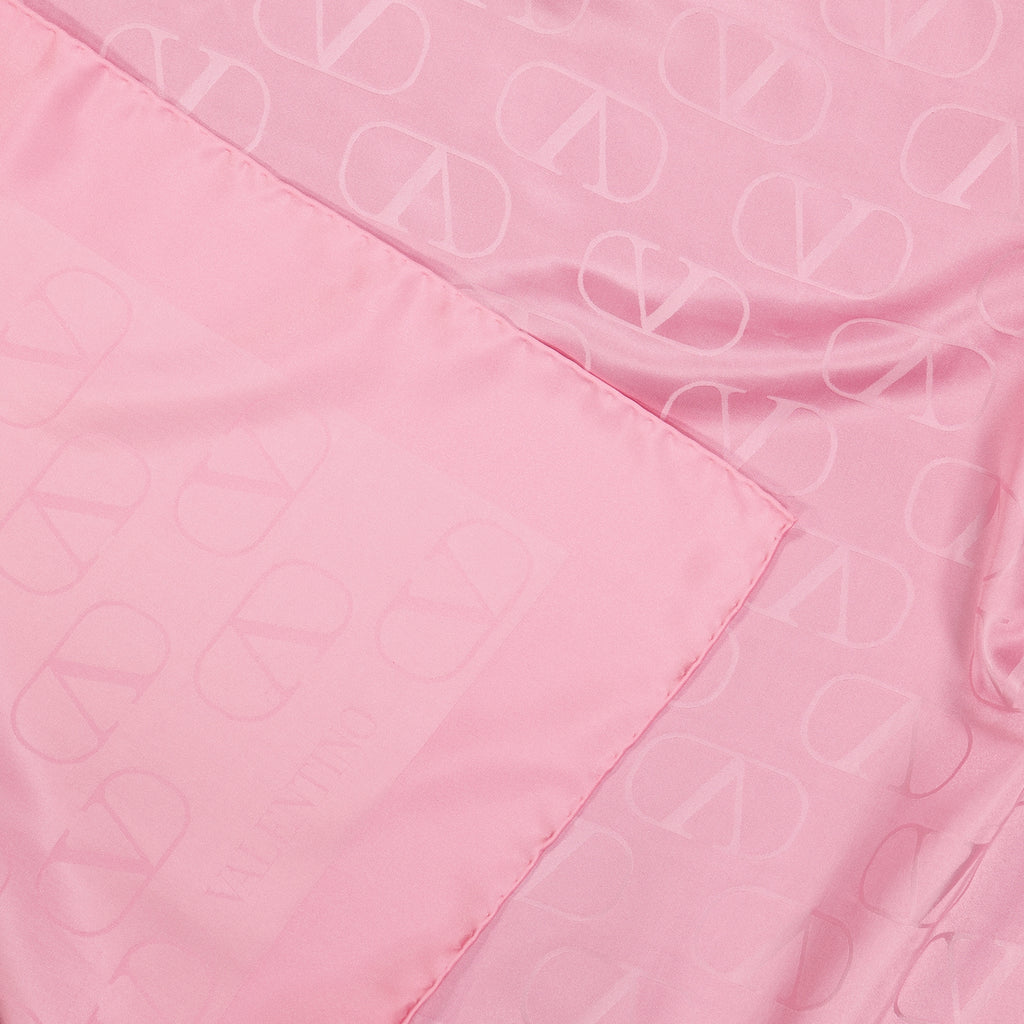 Lenços e luvas Châle en soie VLogo Signature Valentino Garavani Rosa Femme